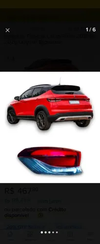 LANTERNA TRAZEIRA FIAT PULSE