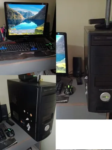 : Computador Usado Completo com SSD - Monitor 17" + CPU Core 2 Duo + Teclado e Mouse