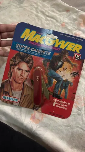 Super-Canivete MacGyver Glasslite 1993 Lacrado Cartela MOC Raro