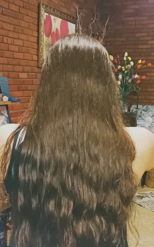 Cabelo humano virgem loiro escuro 