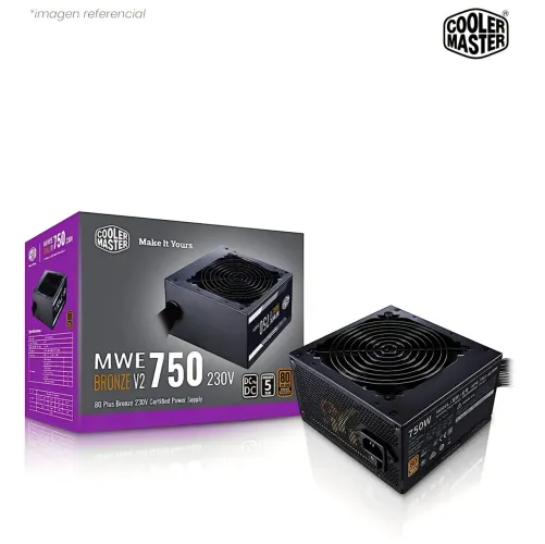 Fonte Cooler Master MWE Bronze V2 Full Range 750W 80 Plus Bronze - NOVA