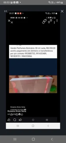 Vendo Perfume Boticário Floratta 30 ml são três e Sabonetes Eudora Boticário são quatro 