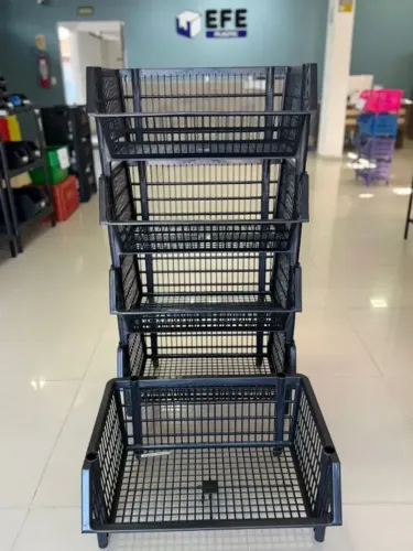 Cesto expositor tamanho médio R$27,50 a unidade