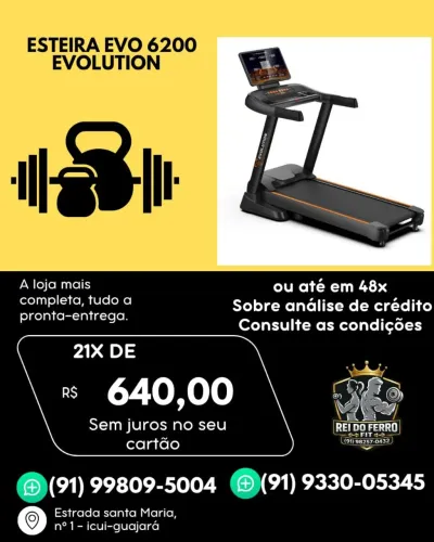 Esteira evo 6200 evolution 
