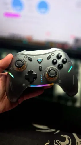 Controle sem fio machenike g5 pro V2 Hall Effect RGB Tri Mode