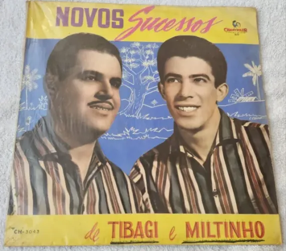 LP Vinil Tibagi e Miltinho - Novos Sucessos - Original de Época
