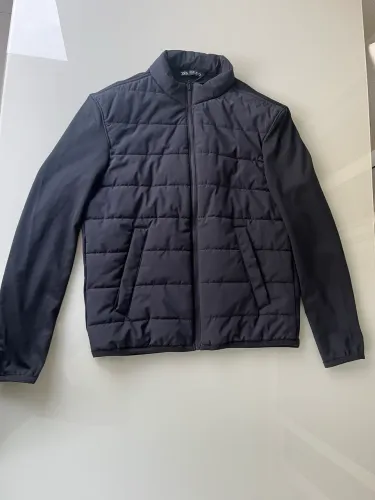 jaqueta zara com colete puffer preta