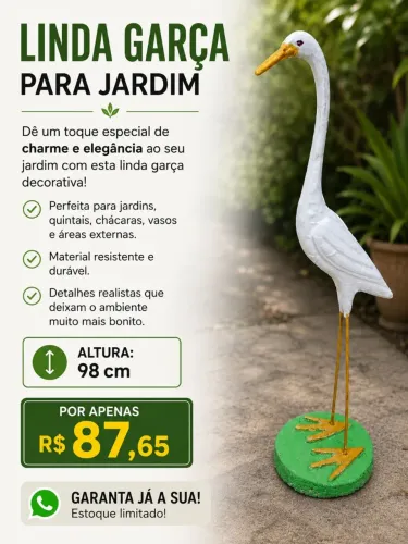 Garça para Jardim