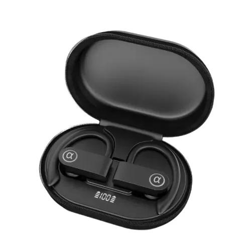 Fones de Ouvido sem fio bluetooth redução ruído Sport gancho esporte V5.4 IPX5 prova agua