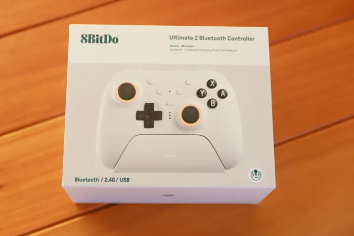 Controle 8Bitdo Ultimate Switch 1 e 2 | PC branco