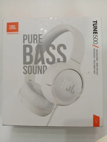 Fone JBL TUNE 500 Branco Novo