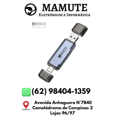Leitor de Cartão SD & Micro SD Tipo C Usb Android iOs Mac Windows