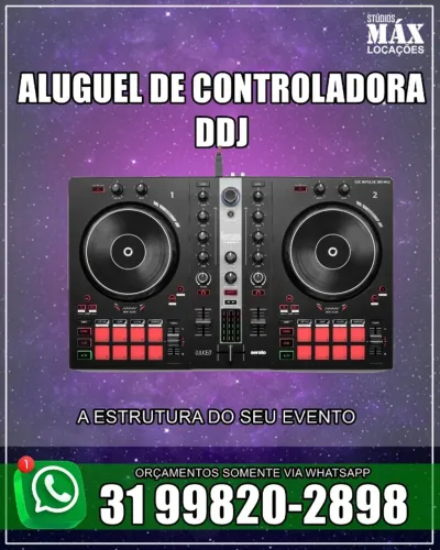 Aluguel de controladora DDJ para Dj e eventos