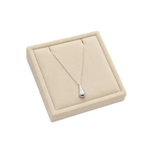 Mini Expositor para Colar 8x8cm - Display em Veludo Bege | Novo