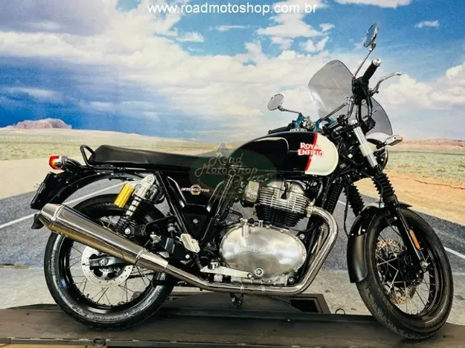 ROYAL ENFIELD Interceptor 650-PRETA-2025-12.701Km-Único Dono