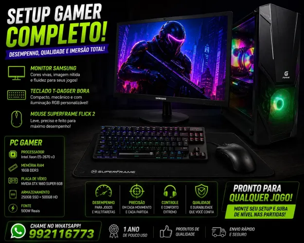 ? PC GAMER COMPLETO - PRONTO PARA JOGAR! ?
