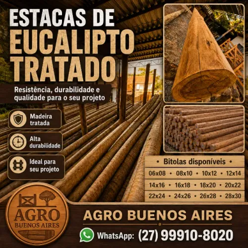 ESTACA DE EUCALIPTO TRATADO