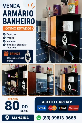 Armário banheiro suspenso