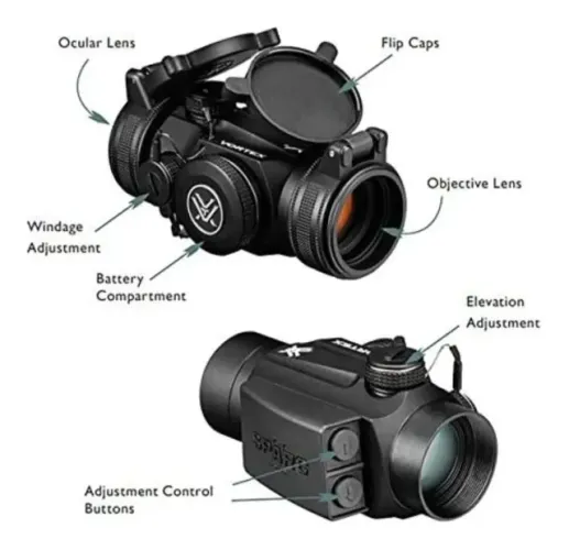 Mira Red Dot Vortex SPARC II - 2 MOA - Usado Versao Especial