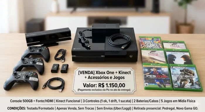 Console Xbox One + Kinect