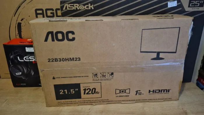Monitor 21,5 AOC Full HD 120hz 1ms, novo, lacrado, com garantia!