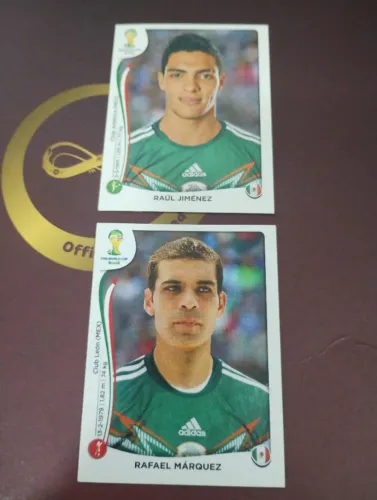 Figurinhas Seleção do México Raúl Jimenez e Rafa Marquez