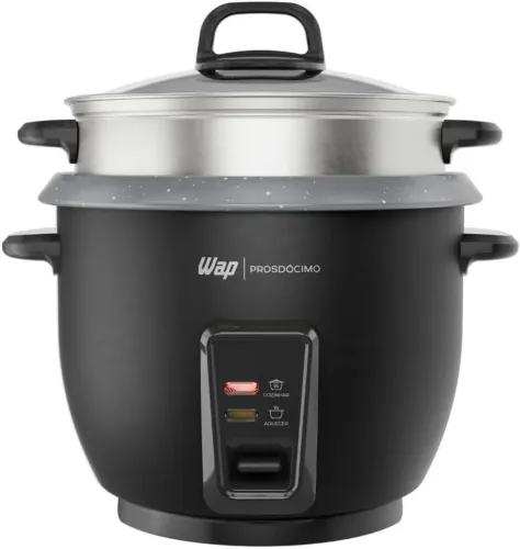 Panela de Arroz Elétrica 2 em 1 com suporte para cozimento à vapor  - nunca usada 