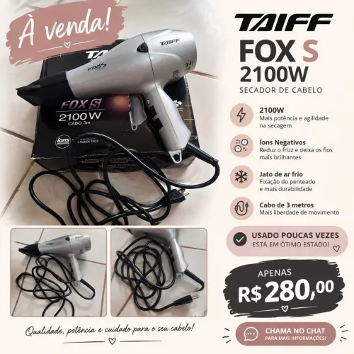 Secador Taiff Fox S 2100W ? Usado