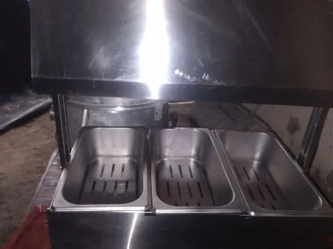 Conservadora inox industrial batata frita/frituras  para lanchonetes