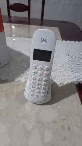 Telefone Digital sem fio Motorola Branco
