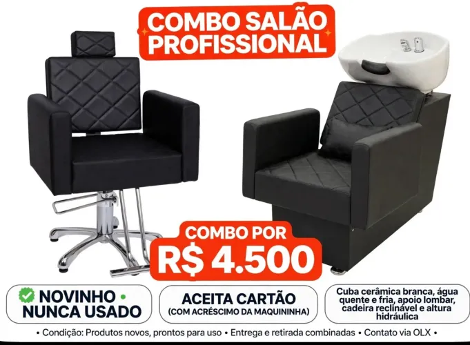 Oportunidade imperdível Combo salão