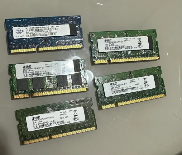 Memórias RAM para notebook - DDR2