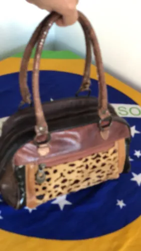 Bolsa 100% Couro de Animal