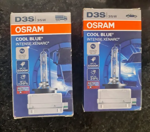 Lâmpada Xênon OSRAM D3S Cool Blue Intense Xenarc (Par) - Farol Premium