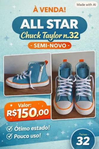 All Star Chuck Taylor infantil Original n. 32