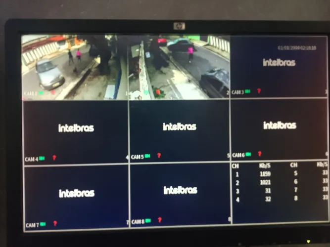 DVR Intelbras 8 canais com HD 1tera