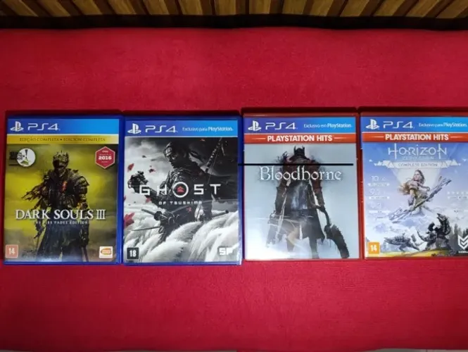 JOGOS PS4 - Pouco uso (LEIA DESCRIÇÃO)
