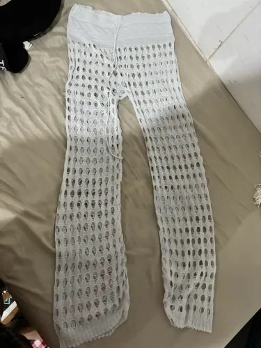 Calça saída de praia branca
