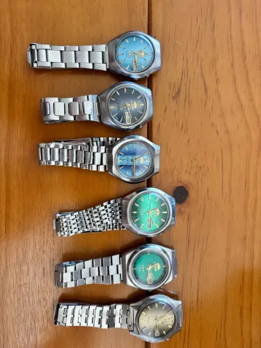 LOTE COM 6 RELÓGIOS ORIENT AUTOMÁTICOS VINTAGE - TODOS FUNCIONANDO