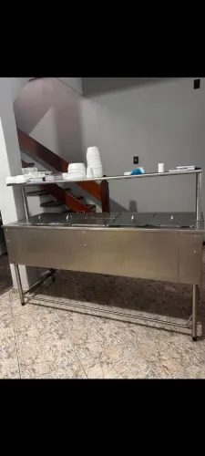 Richo industrial quente e gelado sai 2 partes 1,80 e a outra 0,84 gelado inox novissimo