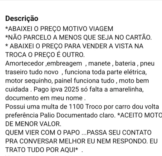 CB 300 Capitão América 