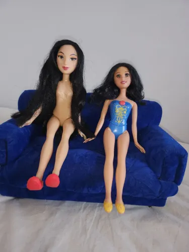 Boneca barbi branca de neve lote