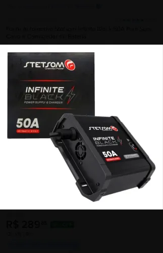 Fonte Carregador Stetsom Infinite 50a Amperes