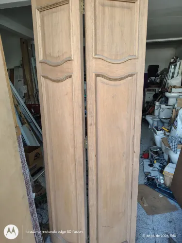 Folhas de porta sólida camarão 80 vert só folhas