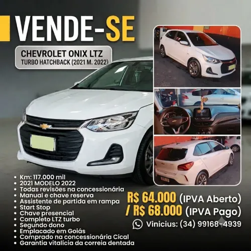 Chevrolet Onix Hatch LTZ 1.0 12V TB Flex Mec. 4P 2022