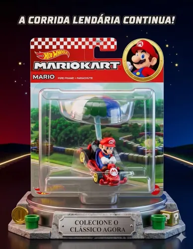 Hotwheels mario kart Personagem mario