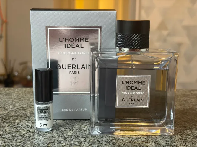 perfume guerlain l'homme ideal cologne forte frasco 5ml retirado do original 100% com nf