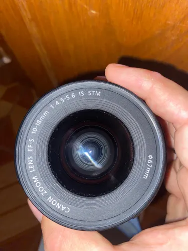 LENTE CANON 10-18 MM POUCO Usada com ESTABILZADOR E FOCO AUTOMÁTICO