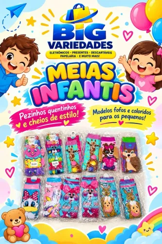 Meia maluca infantil