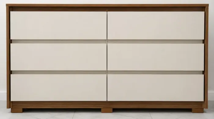 Jogo de Quarto - Guarda Roupa + Comoda - Solteiro
